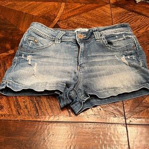 Light Blue Denim Shorts